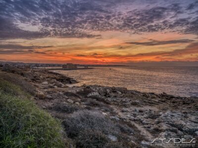 Zypern-Paphos-Sonnenuntergang