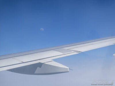 Flug nach Mallorca mit Mond